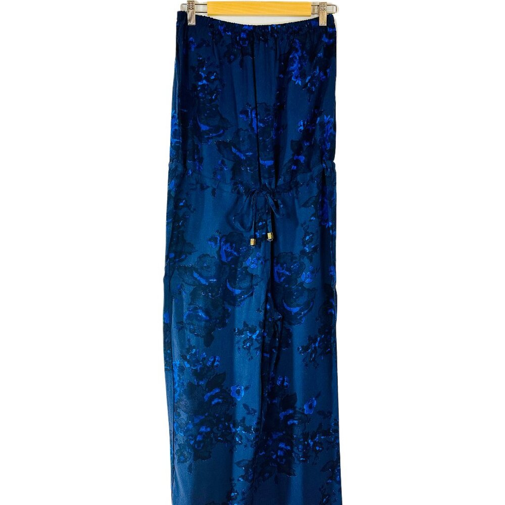 Next Floral Strapless Jumpsuit - Navy - Size 6 NWOT